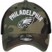 Men's Philadelphia Eagles New Era Camo Woodland Camo Rugged Stack 9TWENTY Adjustable Hat 3066452